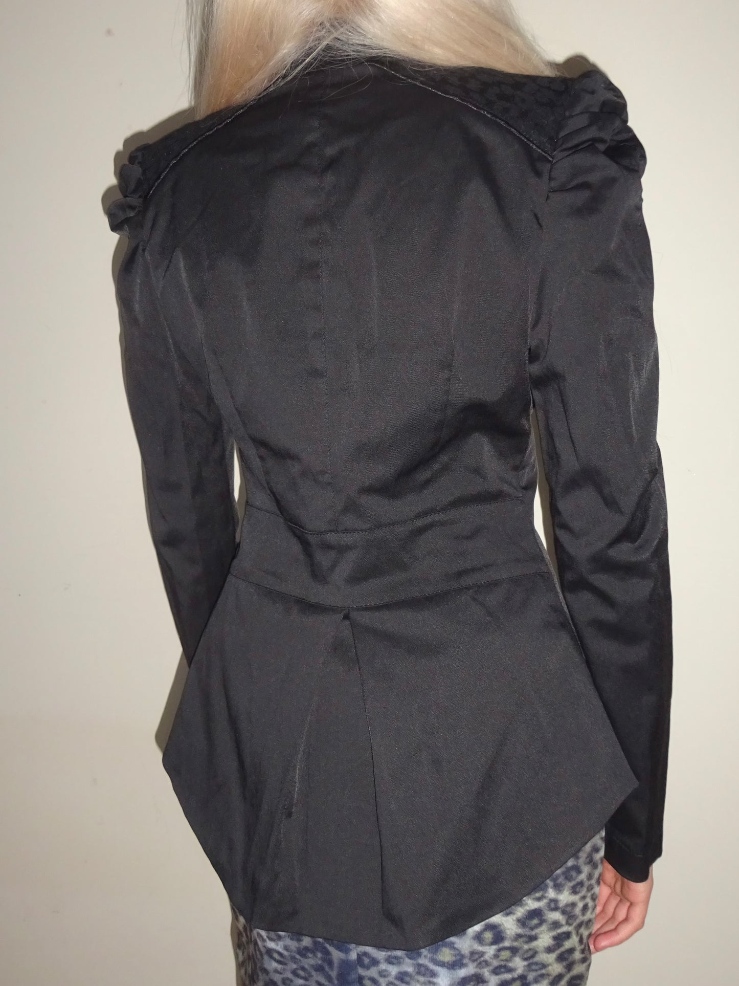 Black and Leopard Blazer