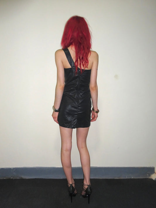 Asymmetric Studded Dress