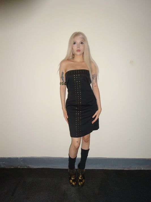 Black Studded Cross Dress