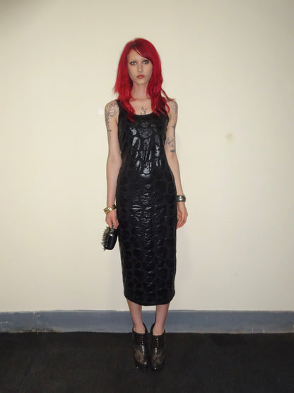 Skull Print Maxi Dress