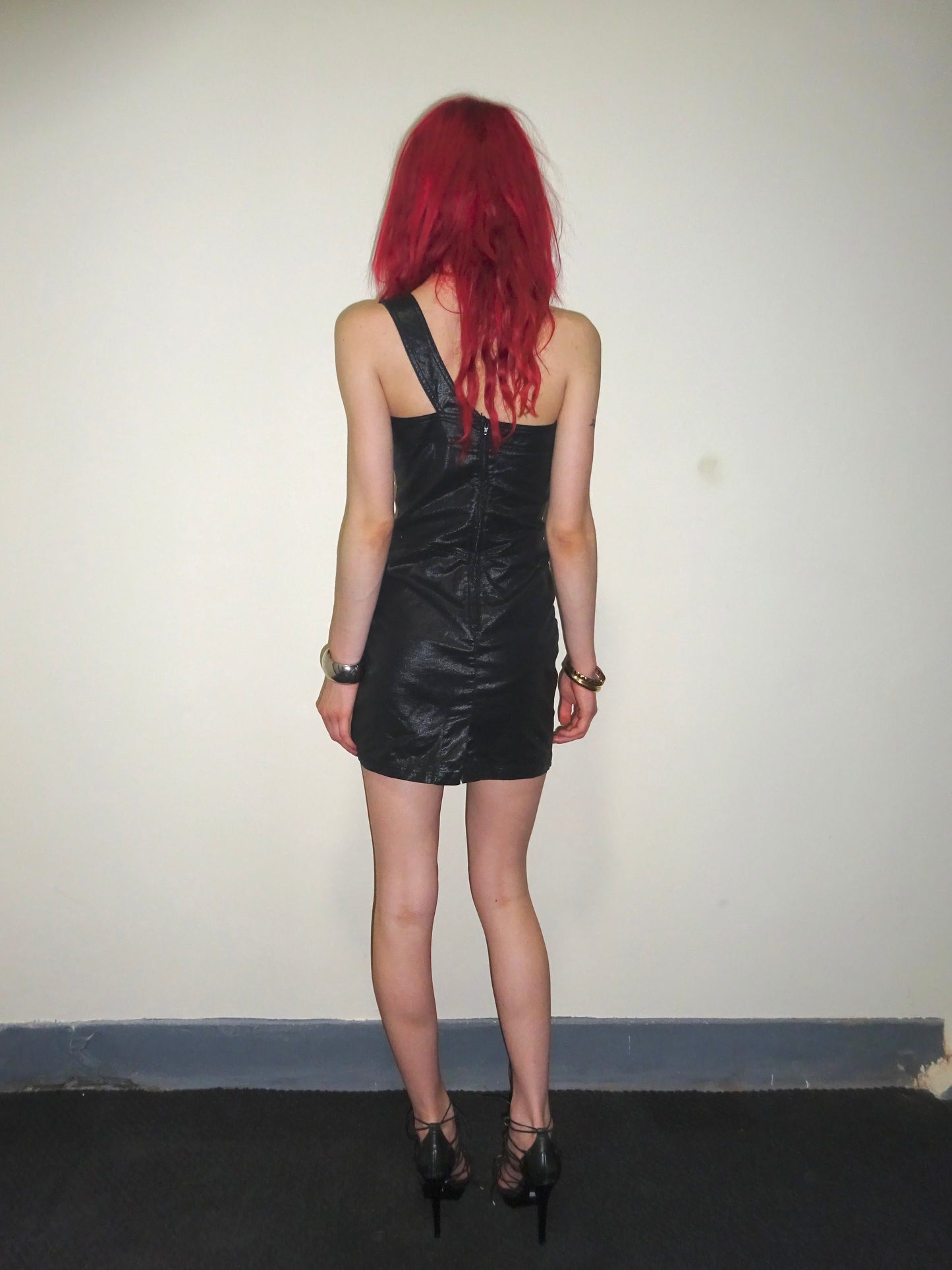 Asymmetric Studded Dress