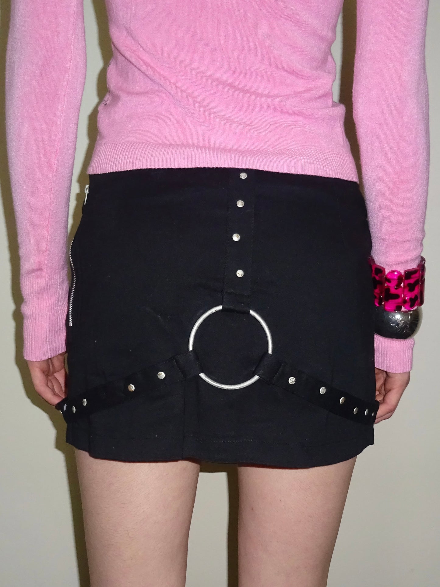 Harness Mini Skirt Black