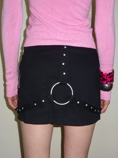 Harness Mini Skirt Black