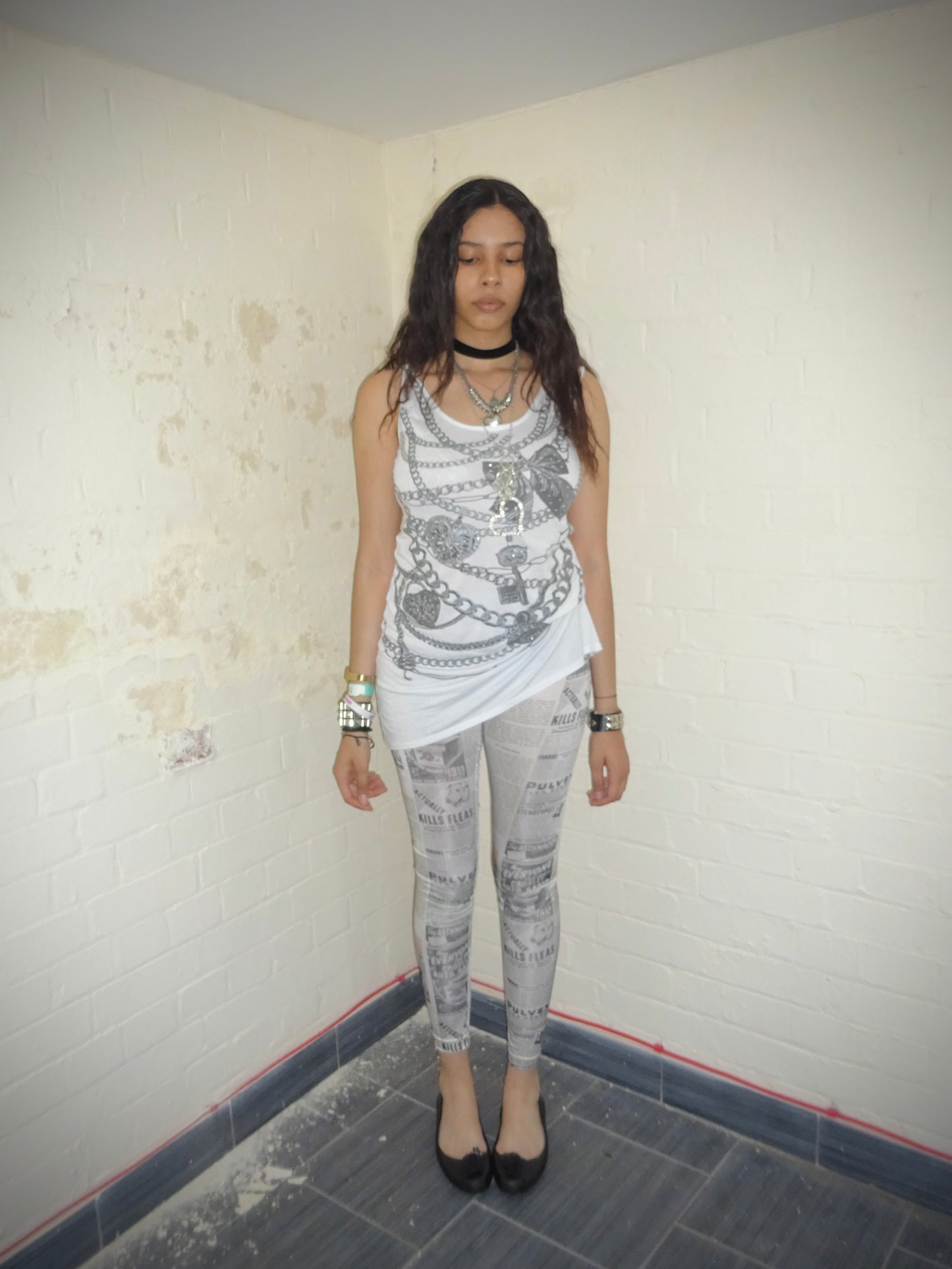 Chain Print Tank Dress