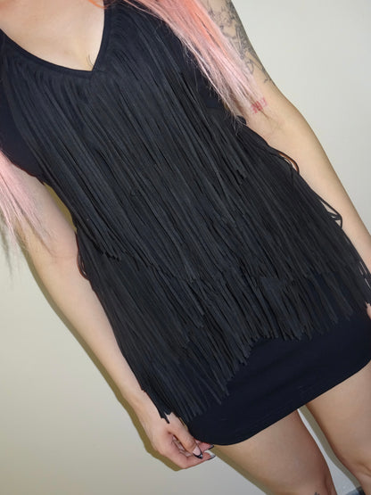 Fringe Mini Dress