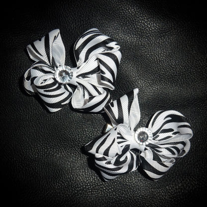 Diamante Zebra Clip