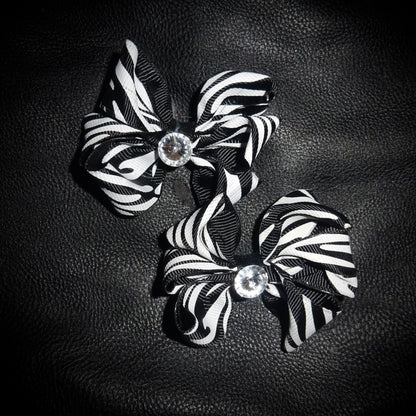 Diamante Zebra Clip