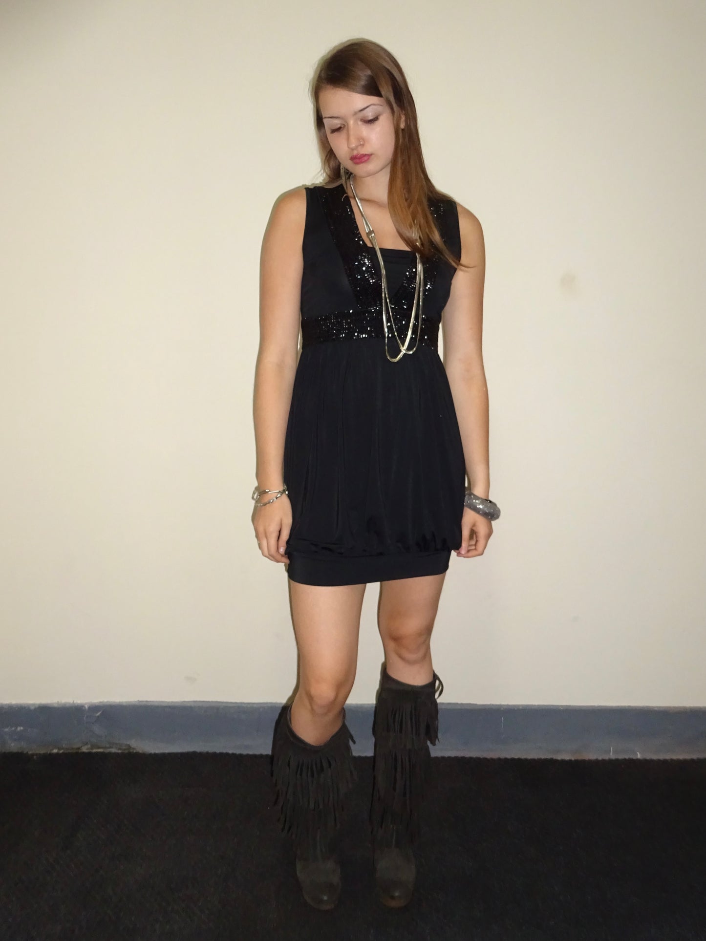 Glitter Detail Dress