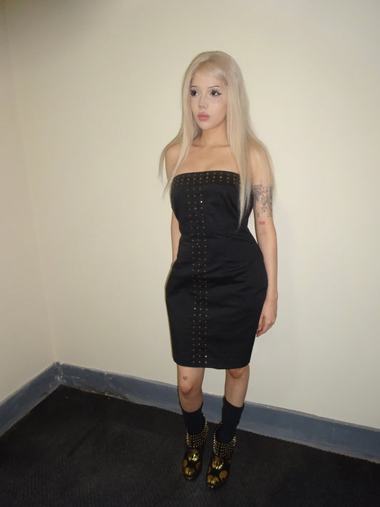 Black Studded Cross Dress